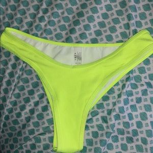 neon yellow bikini (NEVER WORN)